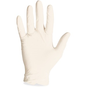 ProGuard Disposable Latex PF General Purpose Gloves - Large Size - Unisex - Latex - Natural - Powder-free, Disposable, Beaded Cuff, Ambidextrous, Comfortable - For Food Handling, Assembling, Manufacturing, General Purpose - 100 / Box