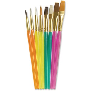 Creativity+Street+Assorted+Paint+Brush+Set+-+8+Brush%28es%29+Translucent+Handle