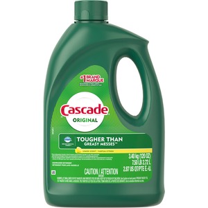 Cascade+Gel+Dishwasher+Detergent+-+For+Dishwasher%2C+Dish%2C+Glass+-+Gel+-+120+oz+%287.50+lb%29+-+Lemon+Scent+-+4+%2F+Carton+-+Residue-free%2C+Phosphate-free+-+Green