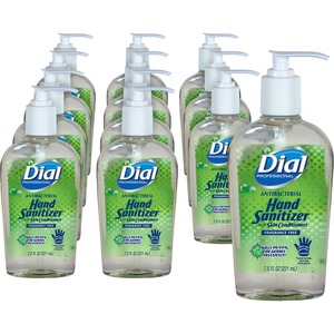 Dial+Hand+Sanitizer+-+7.5+fl+oz+%28221.8+mL%29+-+Pump+Bottle+Dispenser+-+Kill+Germs%2C+Bacteria+Remover%2C+Mold+Remover%2C+Yeast+Remover+-+Hand+-+Moisturizing+-+Clear+-+Fragrance-free%2C+Dye-free+-+12+%2F+Carton