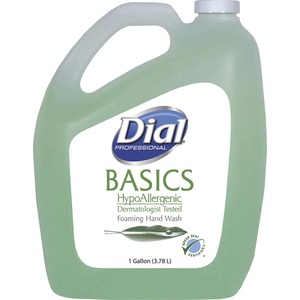 Dial+Basics+HypoAllergenic+Foam+Hand+Soap+-+Floral+ScentFor+-+1+gal+%283.8+L%29+-+Hand+-+Light+Green+-+4+%2F+Carton