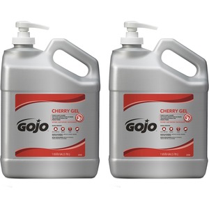 Gojo%C2%AE+Cherry+Gel+Pumice+Hand+Cleaner+-+Cherry+ScentFor+-+1+gal+%283.8+L%29+-+Pump+Bottle+Dispenser+-+Dirt+Remover%2C+Oil+Remover%2C+Grease+Remover%2C+Paint+Remover%2C+Tar+Remover+-+Hand%2C+Skin+-+Heavy+Duty%2C+pH+Balanced%2C+Pleasant+Scent+-+2+%2F+Carton