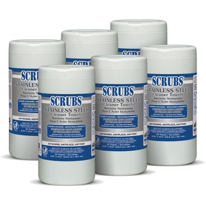 SCRUBS+Stainless+Steel+Cleaner+Wipes
