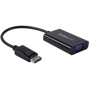 StarTech.com DisplayPort to VGA Adapter with Audio - DP to VGA Converter - 1920x1200 - Connect your PC to a VGA display and a discrete 3.5mm audio output - DisplayPort to VGA - DP to VGA - DidplayPort to VGA Converter - DisplayPort to VGA Video Adapter with Audio - 1920x1200 or 1080p