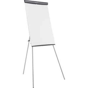 Quartet%C2%AE+Melamine+Presentation+Easel%2C+Whiteboard%2FFlipchart%2C+3%26apos%3B+x+2%26apos%3B%2C+Gray+Frame+-+36%26quot%3B+%283+ft%29+Width+x+24%26quot%3B+%282+ft%29+Height+-+White+Melamine+Surface+-+Silver+Graphite%2C+Gray+Frame+-+Magnetic+-+Adjustable%2C+Rubber+Feet%2C+Sturdy%2C+Durable+-+1+%2F+Pack