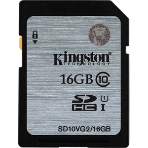 Kingston 16 GB Class 10/UHS-I (U1) SDHC - 45 MB/s Read - Lifetime Warranty