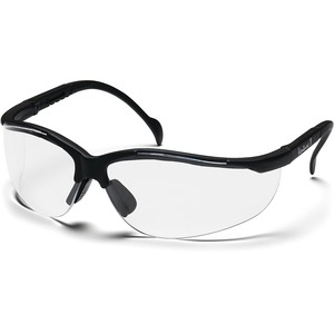 ProGuard+830+Series+Style+Line+Safety+Eyewear+-+Ultraviolet+Protection+-+Polycarbonate+-+Clear%2C+Black+-+Comfortable%2C+Lightweight%2C+Adjustable+Temple%2C+Comfortable+-+1+Each