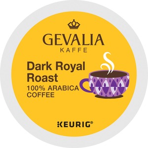 Gevalia Kaffee Dark Royal Roast K-Cup - Compatible with Keurig Brewer - Regular - Arabica - Dark - 24 / Box