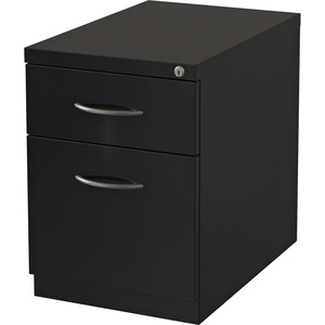 Lorell+Premium+Box%2FFile+Mobile+File+Cabinet+with+Arm+Pull+-+15%26quot%3B+x+19.9%26quot%3B+x+21.8%26quot%3B+-+2+x+Drawer%28s%29+for+Box%2C+File+-+Letter+-+Pencil+Tray%2C+Ball-bearing+Suspension%2C+Drawer+Extension%2C+Durable+-+Black+-+Steel+-+Recycled