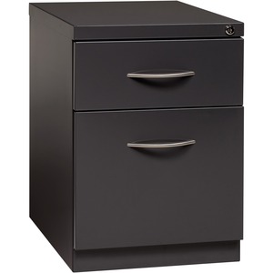 Lorell+Premium+Box%2FFile+Mobile+File+Cabinet+with+Arm+Pull+-+15%26quot%3B+x+19.9%26quot%3B+x+21.8%26quot%3B+-+2+x+Drawer%28s%29+for+Box%2C+File+-+Letter+-+Vertical+-+Pencil+Tray%2C+Ball-bearing+Suspension%2C+Drawer+Extension%2C+Durable+-+Charcoal+-+Steel+-+Recycled