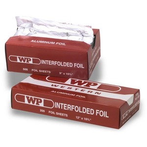 WP+Interfolded+Foil+Sheets+-+9%26quot%3B+Width+x+10.75%26quot%3B+Length+-+Interfolded+-+Plastic+-+Silver+-+3000+%2F+Sheet