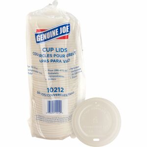 Genuine+Joe+Vented+Hot+Cup+Lid+-+Polystyrene+-+50+%2F+Pack+-+White