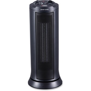 Lorell+17%26quot%3B+Ceramic+Tower+Heater+-+Ceramic+-+Electric+-+Electric+-+800+W+to+1500+W+-+2+x+Heat+Settings+-+100+Sq.+ft.+Coverage+Area+-+1500+W+-+Indoor+-+Tower+-+Black