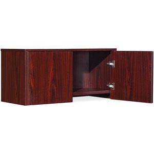 Lorell+Essential+Series+Mahogany+Wall+Mount+Hutch+-+35.4%26quot%3B+x+14.8%26quot%3B16.8%26quot%3B+Hutch%2C+1%26quot%3B+Side+Panel%2C+0.6%26quot%3B+Back+Panel%2C+0.7%26quot%3B+Panel%2C+1%26quot%3B+Bottom+Panel+-+Finish%3A+Mahogany