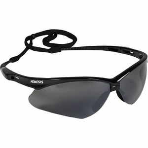 KleenGuard V30 Nemesis Safety Eyewear - Flexible, Lightweight, Comfortable, Scratch Resistant - Ultraviolet Protection - Polycarbonate Lens - Smoke, Black - 12 / Carton
