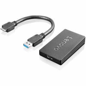 Lenovo USB to DP Adapter - USB - 1 x DisplayPort, DisplayPort