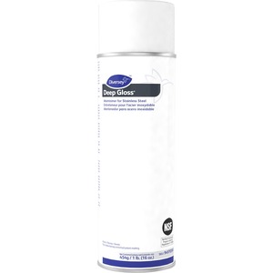 Diversey Deep Gloss Stainless Steel Maintainer - Ready-To-Use Aerosol - 16 fl oz (0.5 quart) - Characteristic Scent - 1 Each - White
