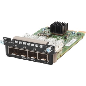 HPE Aruba 3810M 4SFP+ Module - For Data Networking, Optical NetworkOptical Fiber10 Gigabit Ethernet - 10GBase-X - 4 x Expansion Slots - SFP+