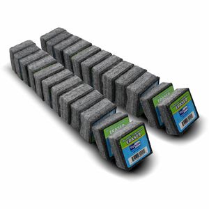 Flipside+Dry+Erase%2FChalkboard+Eraser+-+Gray+-+Felt+-+2%26quot%3B+Width+x+1%26quot%3B+Height+x+2%26quot%3B+Depth+-+24+%2F+Pack+-+Soft