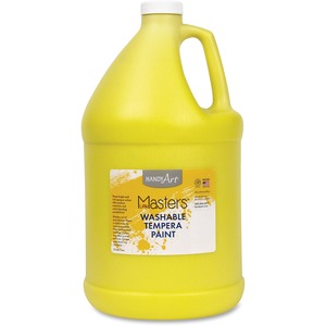 Handy Art Little Masters Washable Tempera Paint Gallon - 1 gal - 1 Each - Yellow
