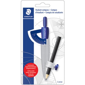 Staedtler Student Compass with Pencil - Blue - 1 Each