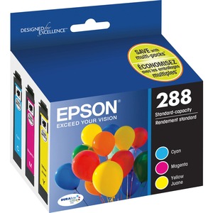 Epson+DURABrite+Ultra+T288+Original+Inkjet+Ink+Cartridge+-+Cyan%2C+Magenta%2C+Yellow+-+3+%2F+Pack+-+165+Pages