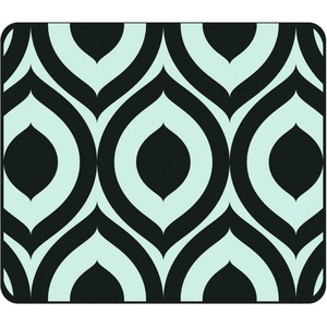 OTM Classic Prints Black Mouse Pad, Elm Frost Green