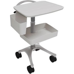 Anthro Zido EKG Cart Package - 130 lb Capacity - 4 Casters - 4inCaster Size - Medium Dens