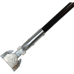 Genuine+Joe+Clip-on+Dust+Mop+Steel+Handle+-+60%26quot%3B+Length+-+1%26quot%3B+Diameter+-+Black+-+Steel%2C+Vinyl+-+1+Each