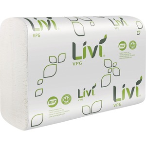 Livi+VPG+MultiFold+Towel+-+1+Ply+-+Multifold+-+9.06%26quot%3B+x+9.45%26quot%3B+-+White+-+Virgin+Fiber%2C+Paper+-+250+Per+Pack+-+16+%2F+Carton