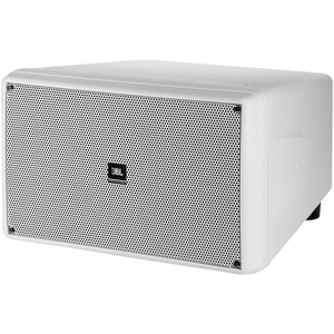 JBL Professional CONTROL SB2210 Outdoor Ceiling Mountable, Floor Standing, Wall Mountable Woofer - 500 W RMS - White - 2000 W (PMPO) - 10" (254 mm) Fiberglass Woofer, Cone Woofer, Anodized Aluminum Woofer - 38 Hz to 500 Hz - 8 Ohm