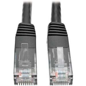 Tripp Lite by Eaton Cat6 Gigabit Molded (UTP) Ethernet Cable (RJ45 M/M) PoE Black 10 ft. (3.05 m)