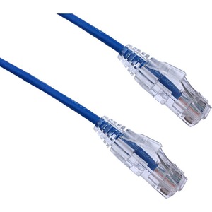 Axiom 8FT CAT6 BENDnFLEX Ultra-Thin Snagless Patch Cable 550mhz (Blue) - 8 ft Category 6 Network Cable for Network Device - First End: 1 x RJ-45 Network - Male - Second End: 1 x RJ-45 Network - Male - Patch Cable - Gold Plated Connector - 28 AWG - Blue