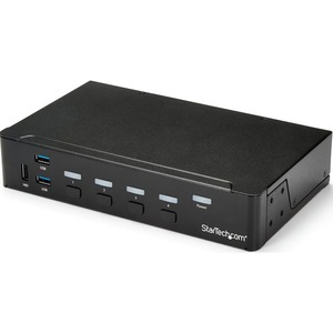 StarTech.com 4-Port HDMI KVM Switch - Built-in USB 3.0 Hub for Peripheral Devices - 1080p - Control four HDMI computers using a single console, with built-in USB 3.0 hub for sharing additional peripheral devices - 3.5mm audio support - USB KVM Switch - HDMI KVM - Built-in USB 3.0 hub for Peripheral devices - 4-Port KVM Switch - KVM USB 3.0