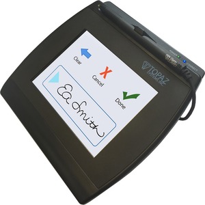 Topaz SigGemColor T-LBK57GC-WFB1-R Signature Pad - LCD - Active Pen LCD - 640 x 480
