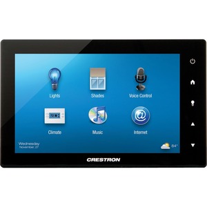 Crestron 7" Touch Screen, Black Smooth