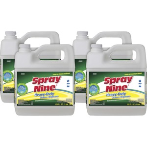 Spray+Nine+Heavy-Duty+Cleaner%2FDegreaser+w%2FDisinfectant+-+For+Multi+Surface+-+128+fl+oz+%284+quart%29+-+4+%2F+Carton+-+Disinfectant+-+Clear