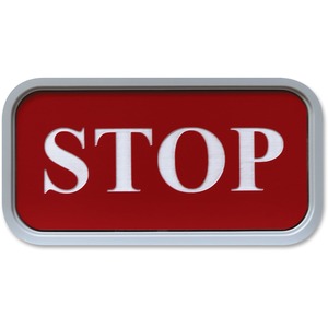 Xstamper+Designer+Framed+Wall%2FDoor+Sign+-+4%26quot%3B+Holding+Width+x+2%26quot%3B+Holding+Height+-+Rectangular+Shape+-+Wall%2C+Door+-+Rounded+Corner+-+Plastic+-+Gray+-+1+Each