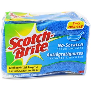 Scotch-Brite+No+Scratch+Scrub+Sponges+-+2.8%26quot%3B+Height+x+4.5%26quot%3B+Width+x+4.5%26quot%3B+Length+x+590+mil+Thickness+-+8%2FCarton+-+Blue