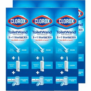 Clorox+ToiletWand+Disposable+Toilet+Cleaning+System+-+Blue%2C+White+-+6+%2F+Carton