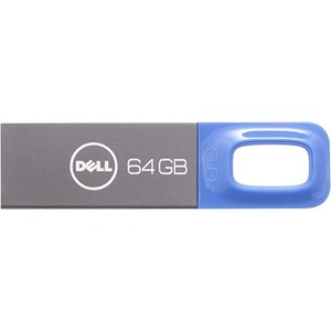 Dell 64GB USB 3.0 Flash Drive - Blue - 64 GB - USB 3.0 - Blue - 5 Year Warranty