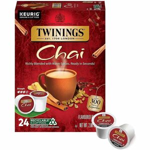 Twinings+of+London+Chai+Flavoured+Black+Tea+K-Cup+-+Black+Tea+-+24+%2F+Box