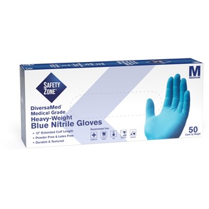 Safety+Zone+12%26quot%3B+Powder+Free+Blue+Nitrile+Gloves+-+Medium+Size+-+Blue+-+Comfortable%2C+Allergen-free%2C+Silicone-free%2C+Latex-free%2C+Textured+-+For+Cleaning%2C+Dishwashing%2C+Medical%2C+Food%2C+Janitorial+Use%2C+Painting%2C+Pet+Care+-+12%26quot%3B+Glove+Length