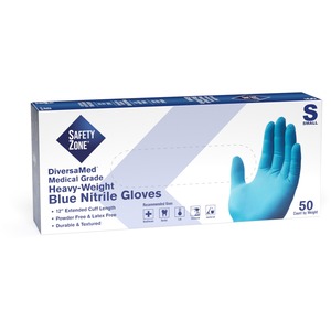 Safety+Zone+12%26quot%3B+Powder+Free+Blue+Nitrile+Gloves+-+Small+Size+-+Blue+-+Comfortable%2C+Allergen-free%2C+Silicone-free%2C+Latex-free%2C+Textured+-+For+Cleaning%2C+Dishwashing%2C+Medical%2C+Food%2C+Janitorial+Use%2C+Painting%2C+Pet+Care+-+12%26quot%3B+Glove+Length