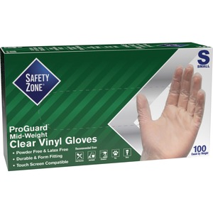 Safety+Zone+3+mil+General-purpose+Vinyl+Gloves+-+Small+Size+-+Clear+-+Latex-free%2C+Comfortable%2C+Silicone-free%2C+Allergen-free%2C+DINP-free%2C+DEHP-free+-+For+Food%2C+Janitorial+Use%2C+Cosmetics%2C+Painting%2C+Cleaning%2C+General+Purpose%2C+Pet+Care+-+100+%2F+Box