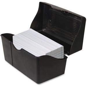 Advantus+Index+Card+Holder+-+Plastic+-+1+Each+-+Black