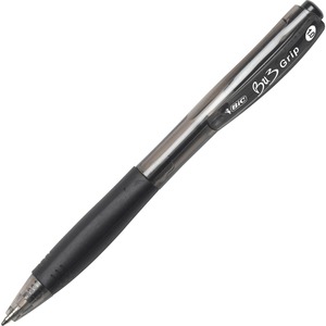 BIC+BU3+Retractable+Ballpoint+Pen+-+Medium+Pen+Point+-+1+mm+Pen+Point+Size+-+Black+-+Black+Barrel+-+36+%2F+Box