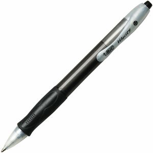 BIC+Retractable+Ballpoint+Pens+-+1+mm+Medium+Pen+Point+-+Refillable+-+Retractable+-+Black+Ink+-+Black+Barrel+-+Tungsten+Carbide+Tip+-+36+%2F+Box