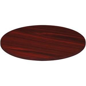 Lorell+Chateau+Series+Round+Conference+Tabletop+-+42%26quot%3B+%2C+0.1%26quot%3B+Edge+-+Reeded+Edge+-+Finish%3A+Mahogany+Laminate