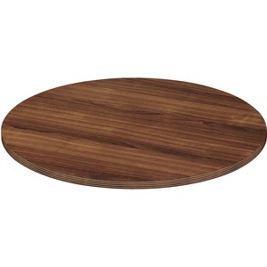 Lorell+Chateau+Series+Round+Conference+Tabletop+-+x+1.4%26quot%3B+Thickness+x+48%26quot%3B+Diameter+-+Reeded+Edge+-+Finish%3A+Walnut+Laminate+-+1+Each